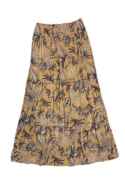 NiLi Colorful Patterned Lined Chiffon Women's Skirt
