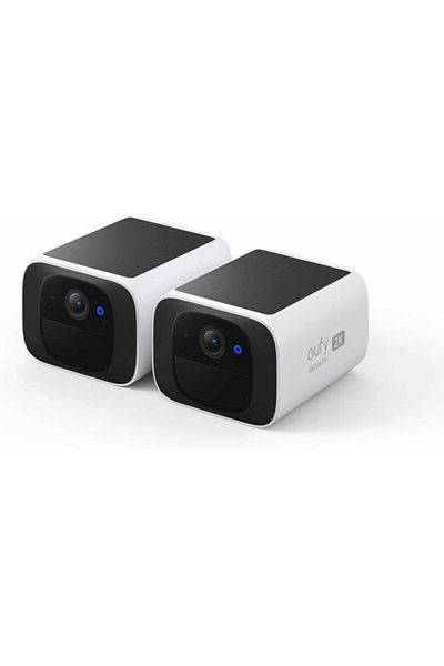 eufy Set de 2 Camere de supraveghere SoloCam S220, Wireless, Panou Solar, Rezolutie 2K, 2.4 GHz Wi-F
