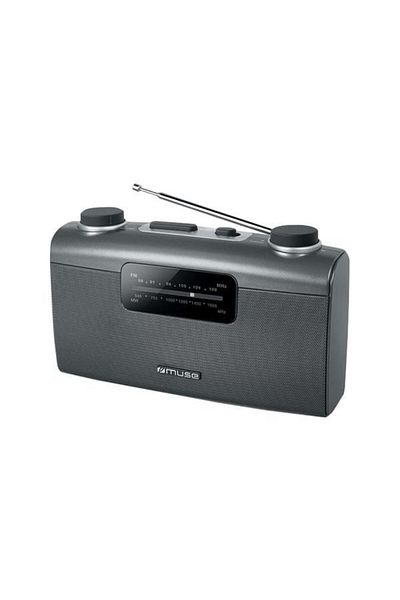 Muse Portable Radio M-058 R, FM/MW, Telescopic Antenna, Carrying Handle, Black