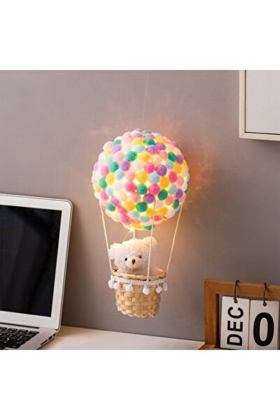 Kardett Set constructie lampa, veioza, ursulet in balon cu aer cald