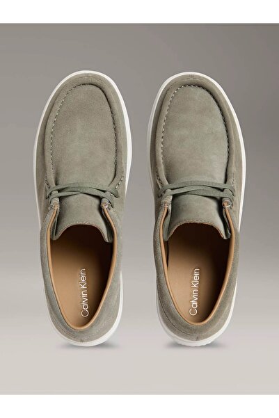 Calvin Klein Khaki Men's Casual Shoes Hybrid Apron Laceup Water
