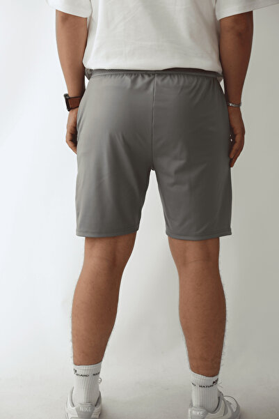 NTB Nature The Brand Erkek Gri Spor Şortu - Jordan Model Beli Lastikli ve Cepli Şort, Basketbol Şortu, Jordan