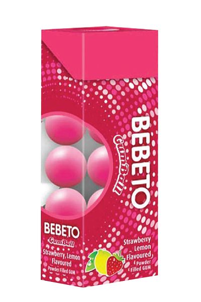 BEBETO Gumball – Strawberry flavored gummy candies 30g x 12 x 2 packs