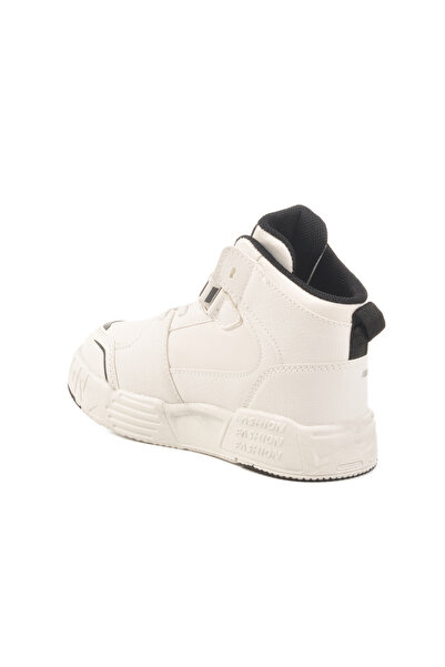 Genel Markalar Beyaz Cırtlı Bilek Boy Erkek Çocuk Sneaker King Uzun P