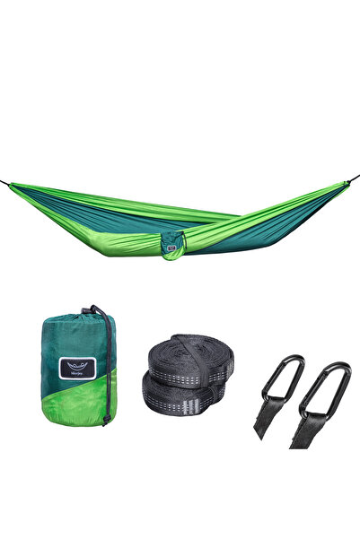 storeful Hamac hikerjoy, 270x140 cm, doua curele de prindere si carabine incluse, verde
