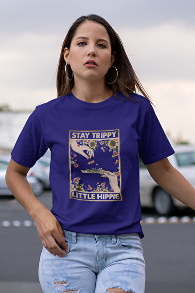 Butik Stay Trippy Printed / Γυναικείο πολύχρωμο T-Shirt 100% Βαμβάκι Κανονική...