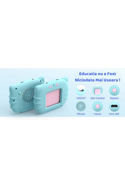 Picodino Romanian-English word learning set, educational toy, 228 words, Picodino, Blue