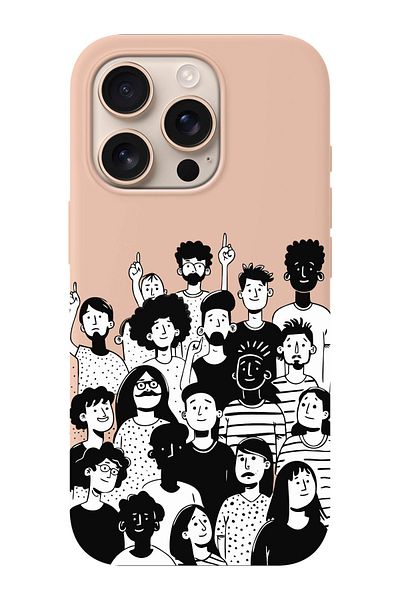 shoptocase حافظة هاتف واقية متوافقة مع iPhone 16 Pro من جلد الغزال من الداخل