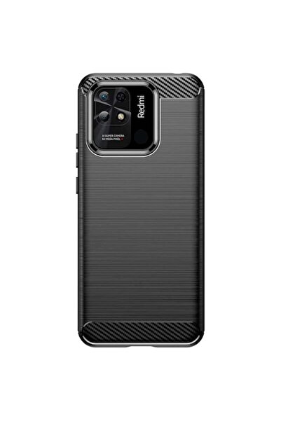 OEM Husa pentru Xiaomi Redmi 10C, Carbon, Precision Fit, Neagra