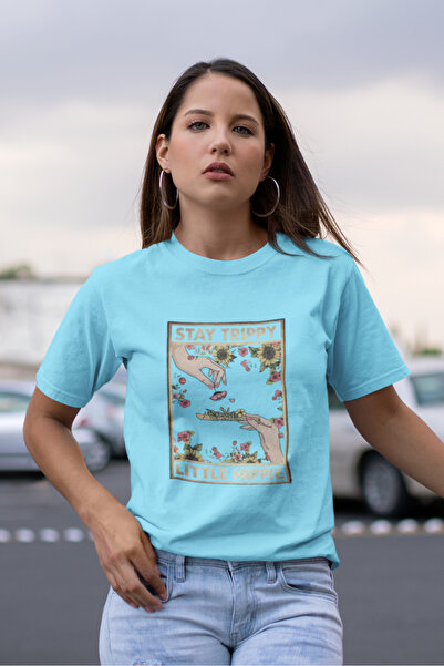 Butik Stay Trippy Printed / Γυναικείο πολύχρωμο T-Shirt 100% Βαμβάκι Κανονική...