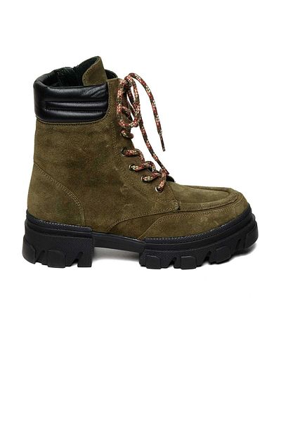 Bestello Lace-Up Rubber Sole Flat Boots 101-41030 Women's Boots