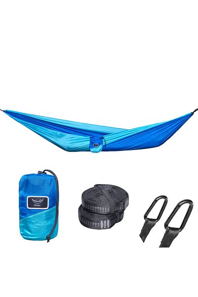 storeful Hikerjoy hammock, 270x140 cm, straps and carabiners included, blue