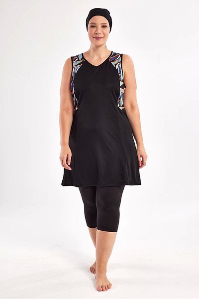 Nemere Rozamay 3806 Rıta Sleeveless Hijab Swimsuit