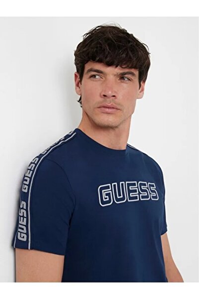 Guess Bisiklet Yaka Logolu T-Shirt Z4GI18J1314