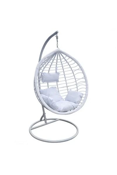 JollyMag Suspended cocoon chair with white cushions - KR 36