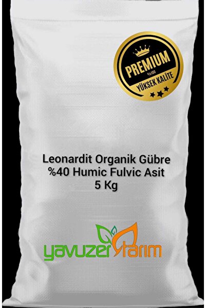 Yavuzer Tarım Leonardit Organik Gübre Humik+Fulvik Asit Toprak Altı Taban Gübresi 5 Kg