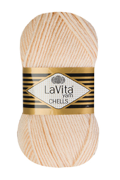 LaVita Yarn Fir de tricotat manual Chells 100% acrilic 100gr (1035 CREAM)