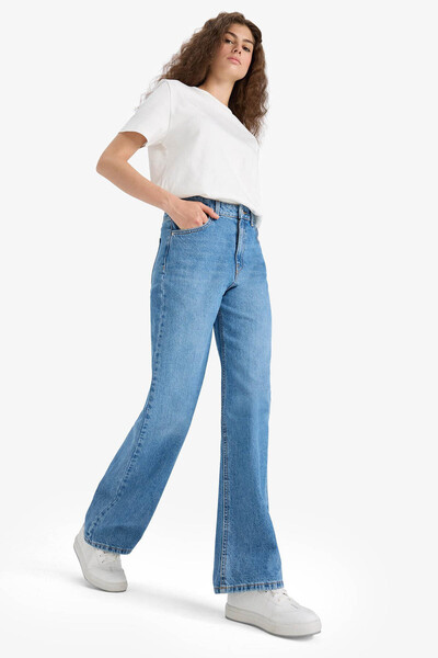 DeFacto Blue Women's Jean Pants F1704Ax/Nm28