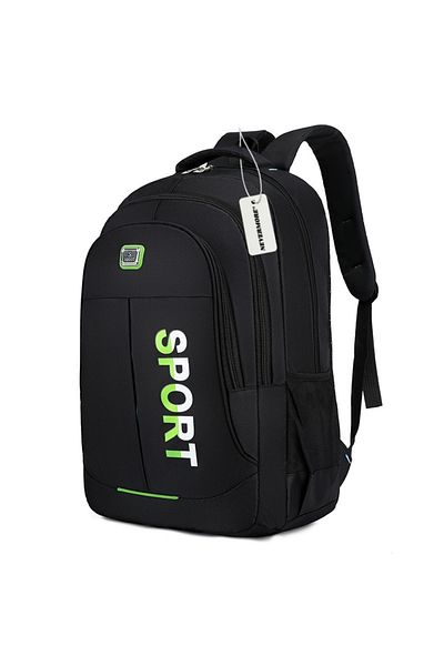 OEM School bag, NEVERMORE, Large capacity, 50 x 35 x 17 cm, Green