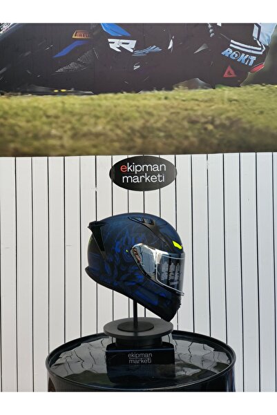 MTS Full Face Kask MISION BLUE