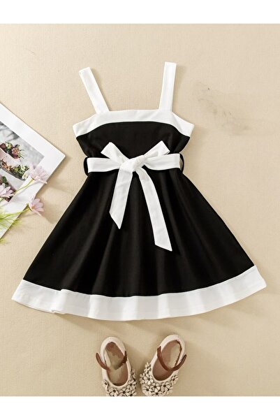 shop Rüzgar la gelen stil siyah beyaz zarif elbise