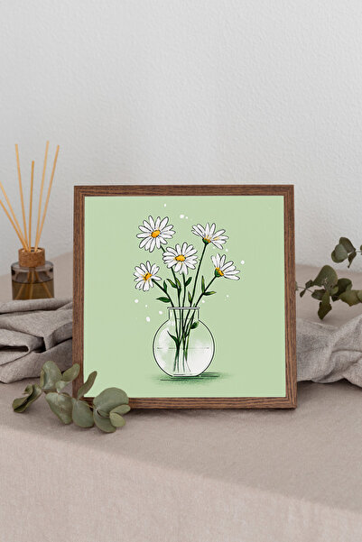 Dekorsiahome Četvrtasta slika sa drvenim okvirom TK1171