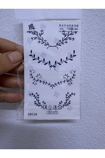 Arescollection 1 ay kalıcı gerçek görünümlü 3 d suya denize dayanıklı geçici ...