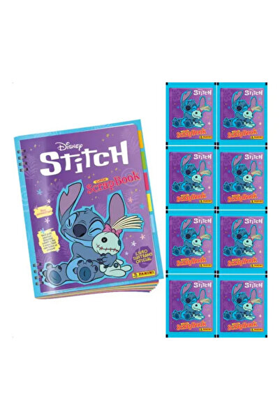 Next Plus Panini Stitch Super ScrapBook+ cu licență Disney, pachet de 8 (40 d...