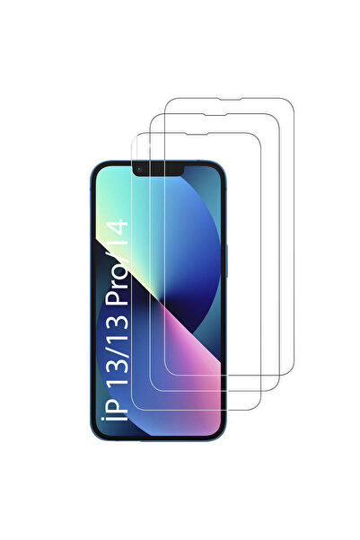 MTL 3'lü Paket iPhone 13 / iPhone 14 9H Temperli Cam Ekran Koruyucu (3 ADET)
