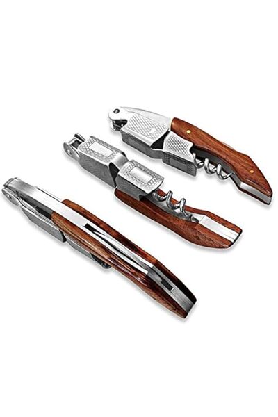 Generic Wood Handle Professional Wine Opener Multifunction Portable Screw Cor...