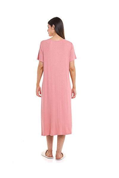 R&B Embroidery Detail Nightdress with Short Sleeves