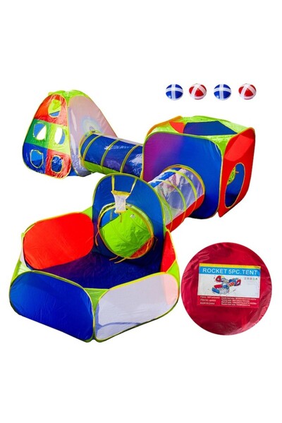 Kardett Παιδική χαρά, σκηνή 5 σε 1 και σετ τούνελ με πισίνα και γήπεδο με μπάλες, εσωτερικού και εξωτερικού χώρου