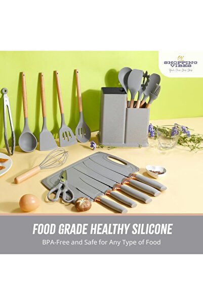 Generic 19 pcs Kitchen Utensils Set: Professional & Stylish Chef Tools