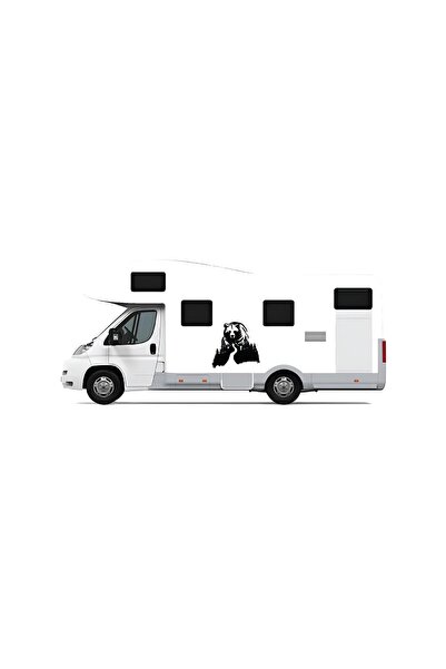 Motiker Ayı ve Orman Karavan Off Road Sticker Etiket