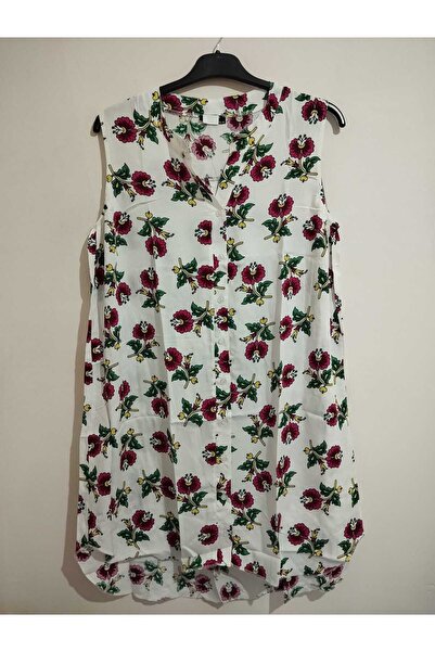 anne moda ankara 100% Cotton, Sleeveless, Full Button Stylish Dress