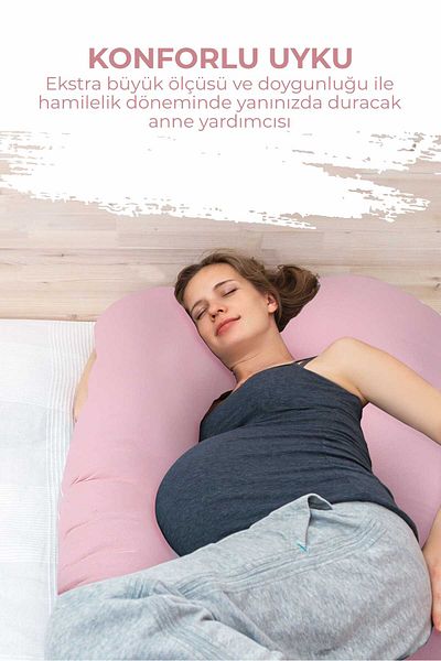 RUYALAR BEBEK Pregnant and Breastfeeding Pillow with 5 Different Zone Supports