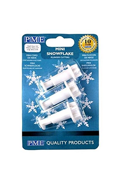 Generic PME Mini Snowflake Plunger Cutter 3-Pieces