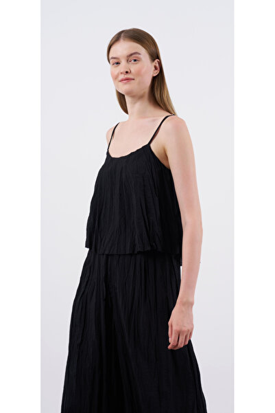 sienna Kırışık Kumaş Pantolon Takım