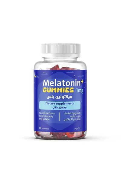 QE Health Melatonin Plus 1 mg Relaxing Gummies 60 Gummies