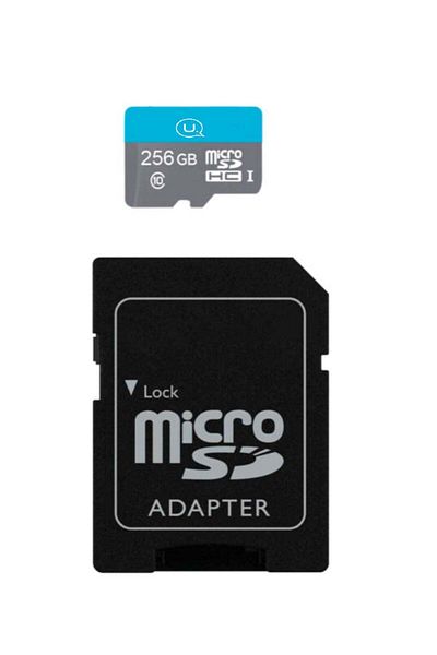 Usams 256GB High Speed Class TF Card with SD Adapter