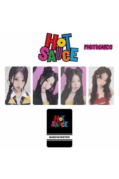 Kpop Dünyasi Σετ φωτοκάρτες BABYMONSTER Asa '' Hot Sauce ''