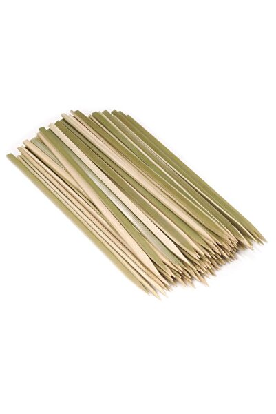 Generic BambooMN Flat Sticks Bamboo Kebab Food Drink Skewers - 9" - 100pcs