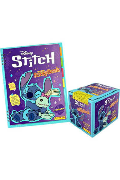 Next Plus مجموعة ملصقات سوبر سكراب بوك المرخصة من ديزني ستيتش + صندوق مكون من...