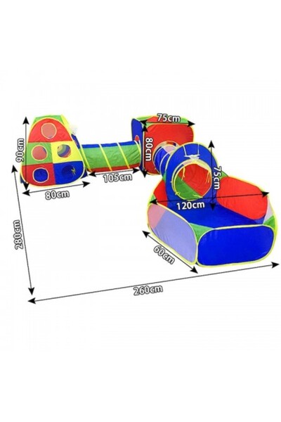 Kardett Παιδική χαρά, σκηνή 5 σε 1 και σετ τούνελ με πισίνα και γήπεδο με μπάλες, εσωτερικού και εξωτερικού χώρου