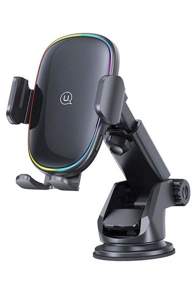Usams 15W Wireless Charging Car Holder with Colorful Light