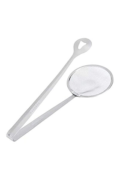 Generic 1pc Kichen Steel Food Clip Snack Fryer Strainer Fried Tong Frying Mesh Colander Filter Oil Drainer