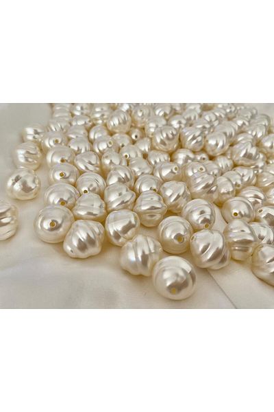 312 KONSEPT 30 Pieces Honey Hive Pearlescent Beads 18 mm