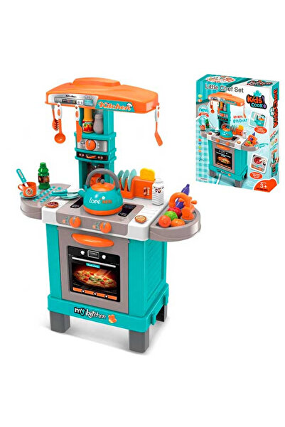 Toy Παιδική κουζίνα σεφ με αξεσουάρ, μπλε, Μπλε, Παιχνίδια