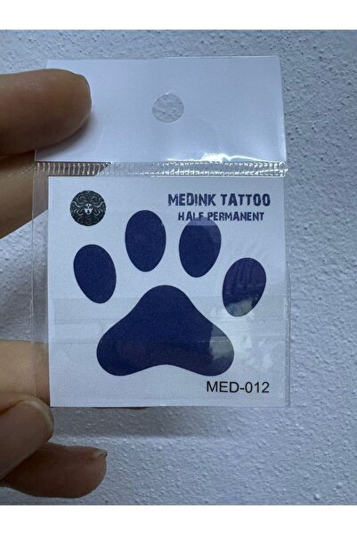 Arescollection 1 ay kalıcı 5 cm gerçek görünümlü pati geçici dövme holiday ta...