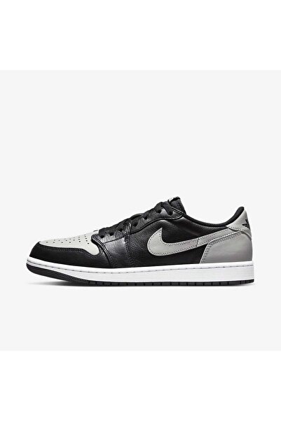Nike Air Jordan 1 Low Retro OG 'Shadow' Hakiki Deri Premium Sneaker (Blue Spo...
